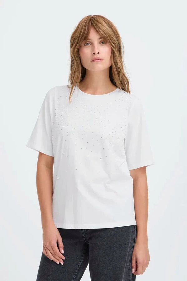 Pulz Kaden T-shirt - Bringht White