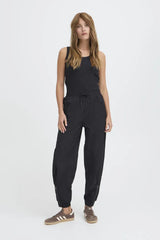 Pulz Gia HW Pant Tapered Leg - Black