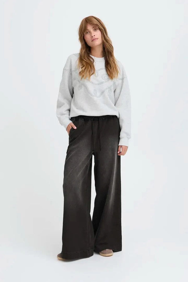 Pulz Raven HW Pant - Black Denim