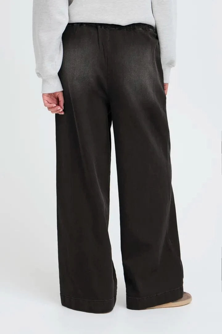 Pulz Raven HW Pant - Black Denim