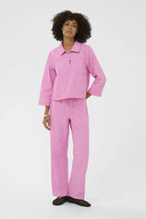 Culture Ayna Barrel Pants - Pink Stripe