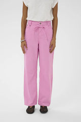 Culture Ayna Barrel Pants - Pink Stripe
