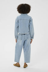 Culture Tiala Aniceta Embroidery Jacket - Light Blue Wash