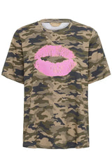 Culture Dorit Gith T-shirt - Green Camouflag