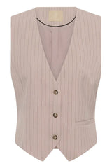 Culture Cæcilie Waistcoat - Pale Mauve Pinstr