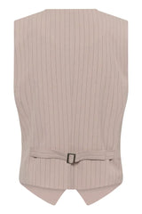 Culture Cæcilie Waistcoat - Pale Mauve Pinstr