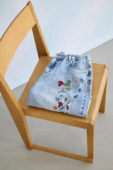 Culture Tiala Aniceta Embroidery Jeans - Light Blue Wash