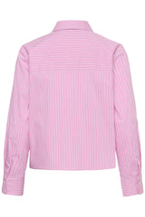 Culture Ebony Short Shirt - Pink Stripe
