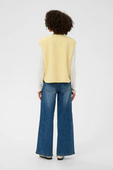 Culture Catina Teddy Waistcoat - Lemon