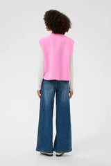 Culture Catina Teddy Waistcoat - Begonia Pink