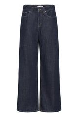 Pulz Dinna Jeans Wide Leg - Dark Blue