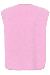 Culture Catina Teddy Waistcoat - Begonia Pink