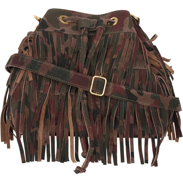 Tim & Simonsen Camouflage Fringe Bag Suede