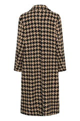 Culture Kilara Long Coat - Black/Camel Hou