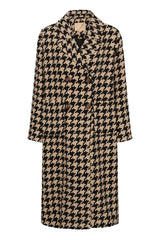 Culture Kilara Long Coat - Black/Camel Hou