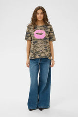 Culture Dorit Gith T-shirt - Green Camouflag