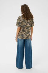 Culture Dorit Gith T-shirt - Green Camouflag