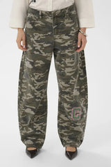 Culture Camilja Barrel Pants - Camouflage