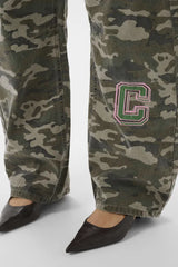 Culture Camilja Barrel Pants - Camouflage