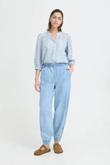 Pulz Brooklyn Pant - Light Blue Denim