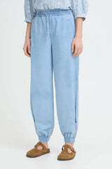 Pulz Brooklyn Pant - Light Blue Denim