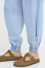 Pulz Brooklyn Pant - Light Blue Denim