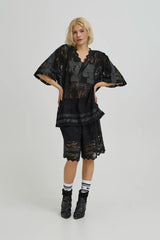 Ball Fine Lace OZ Tee - Black