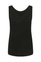 Culture Poppy VO-Neck Tank Top - Black