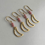 Stine A Bella Moon Earring Whith Coral - Single