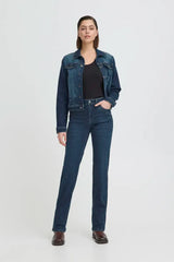 Pulz Karolina HW Jeans Straight Leg - Dark Blue