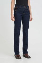 Pulz Karolina HW Jeans Straight Leg - Un-Washed