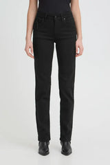 Pulz Karolina HW Jeans Straight Leg - Black