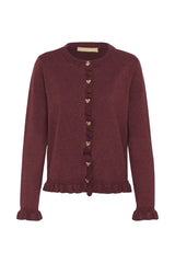 Culture Annemarie Frill Cardigan - Chocolate Truffl