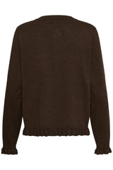 Culture Annemarie Frill Cardigan - Coffee Bean Mel
