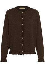 Culture Annemarie Frill Cardigan - Coffee Bean Mel