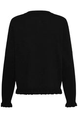 Culture Annemarie Frill Cardigan - Black