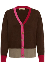 Culture Clare Annemarie Cardigan - Coffee Bean Mel