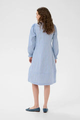 Culture Art Dress - Blue Stripe