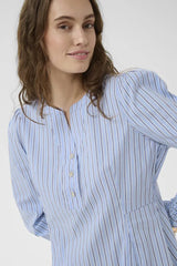 Culture Art Dress - Blue Stripe