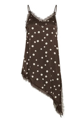 Culture Dotty Berna Strap Top - Brown/Whitecap