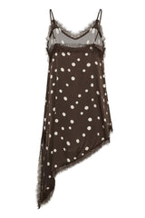 Culture Dotty Berna Strap Top - Brown/Whitecap