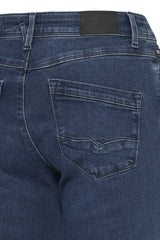 Pulz Karolina HW Jeans Straight Leg - Dark Blue
