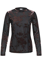 Pulz Felina LS T-Shirt - Black Beauty