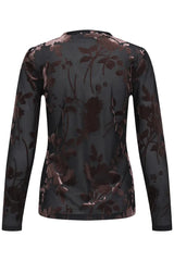 Pulz Felina LS T-Shirt - Black Beauty