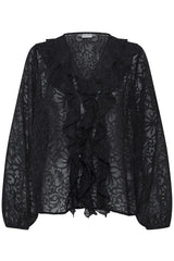 Pulz Fiona Blouse - Black Beauty