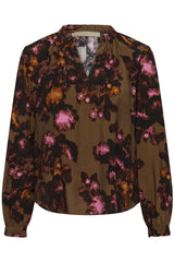 Culture Violeeta Greece Blouse - Brown/Pink
