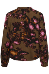 Culture Violeeta Greece Blouse - Brown/Pink