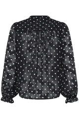 Pulz Finja Blouse - Black Beauty