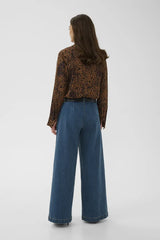 Culture Naomi Berna Shirt - Brown Leo