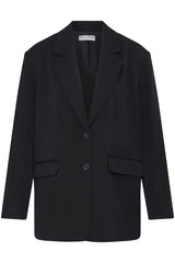Pulz Leonora Oversize Blazer - Black